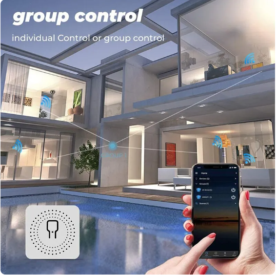 Tuya relé méret és felépítés