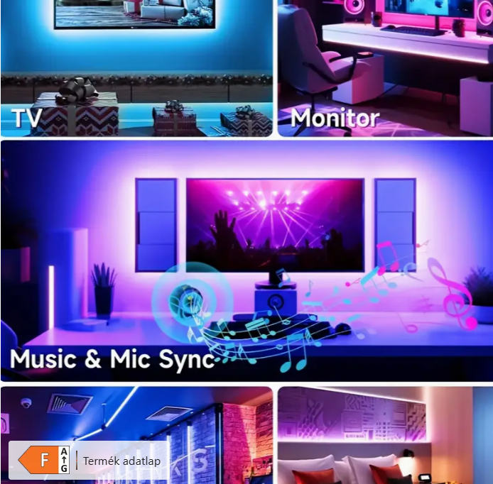 USB LED szalag bekötése