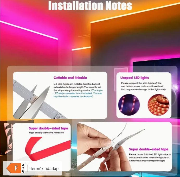 RGB LED szalag világítás