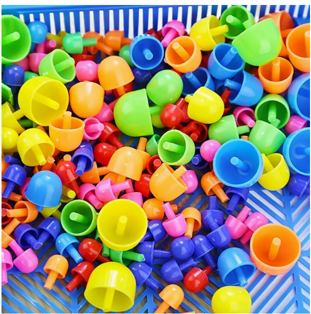 Gomba pötyi kirakó - tábla és pötyik