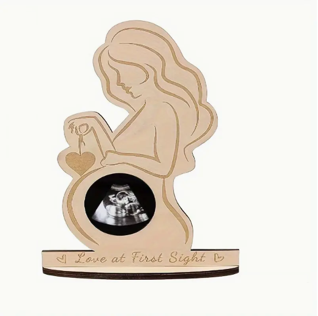 Baba ultrahang képkeret fából - fő kép