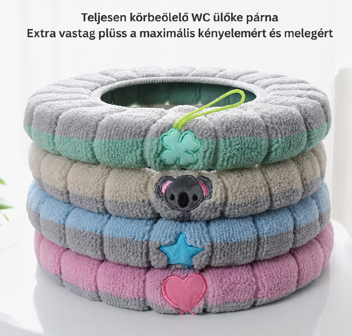 Puha plüss WC ülőke melegítő huzatok több színben