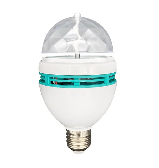 Diszkógömb RGB izzó közelről