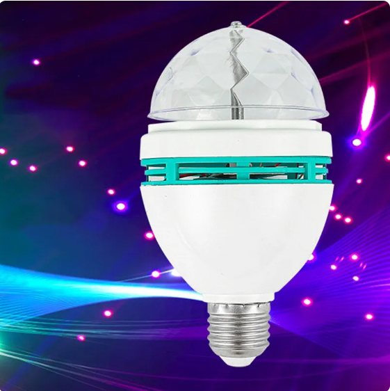 Forgó LED party izzó felszerelése