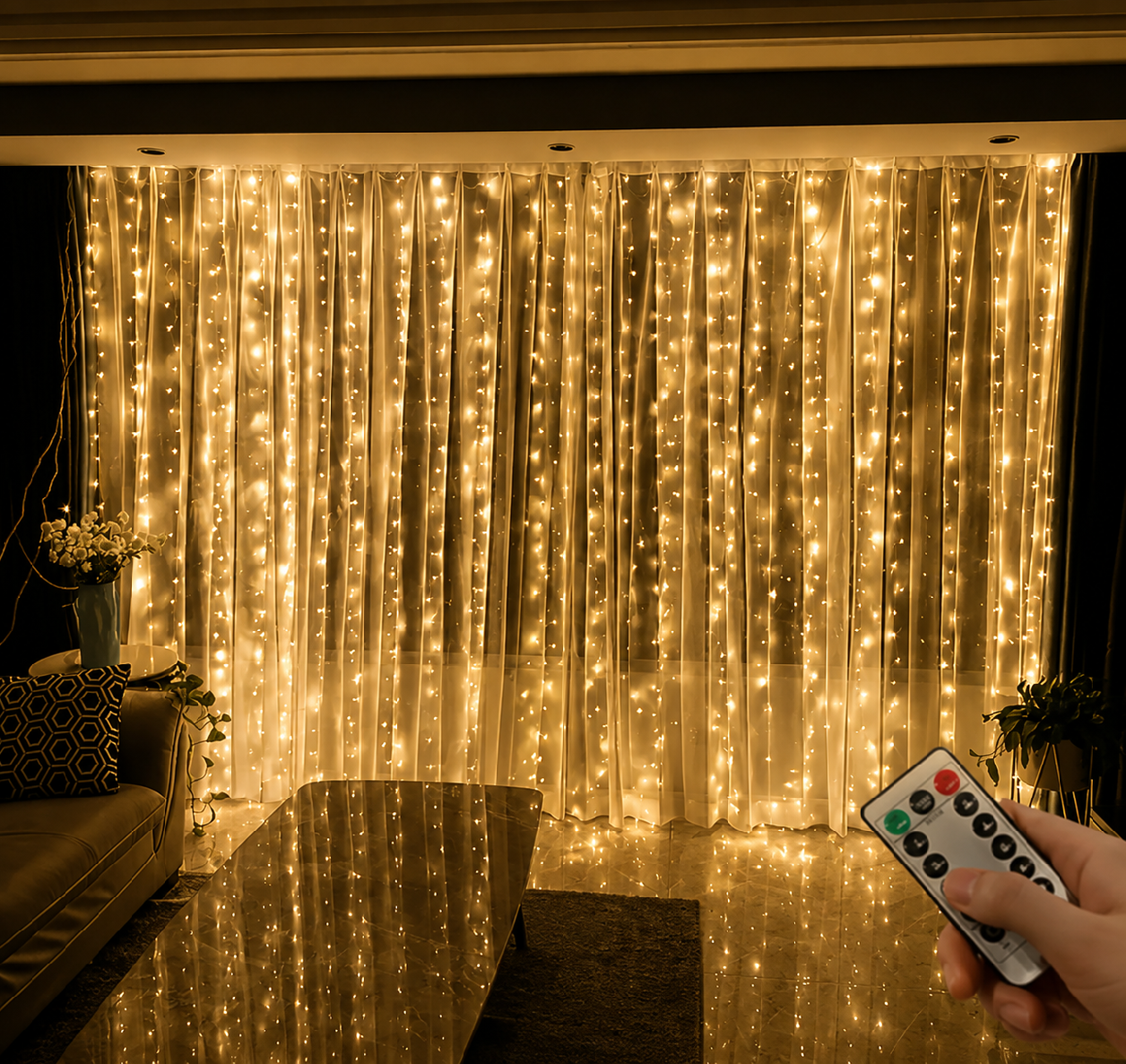 Mico LED fényfüggöny 3 x 1 méter