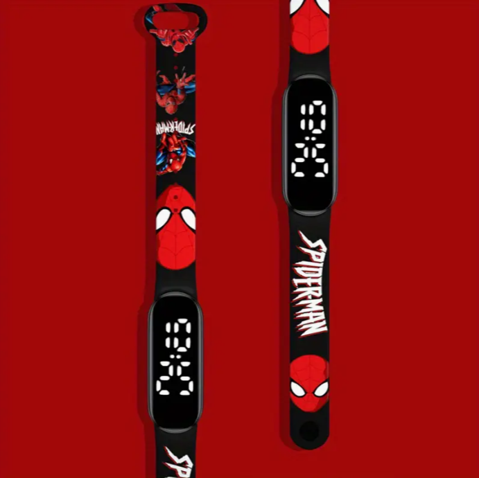 Pókember szilikon szíjas gyerekóra