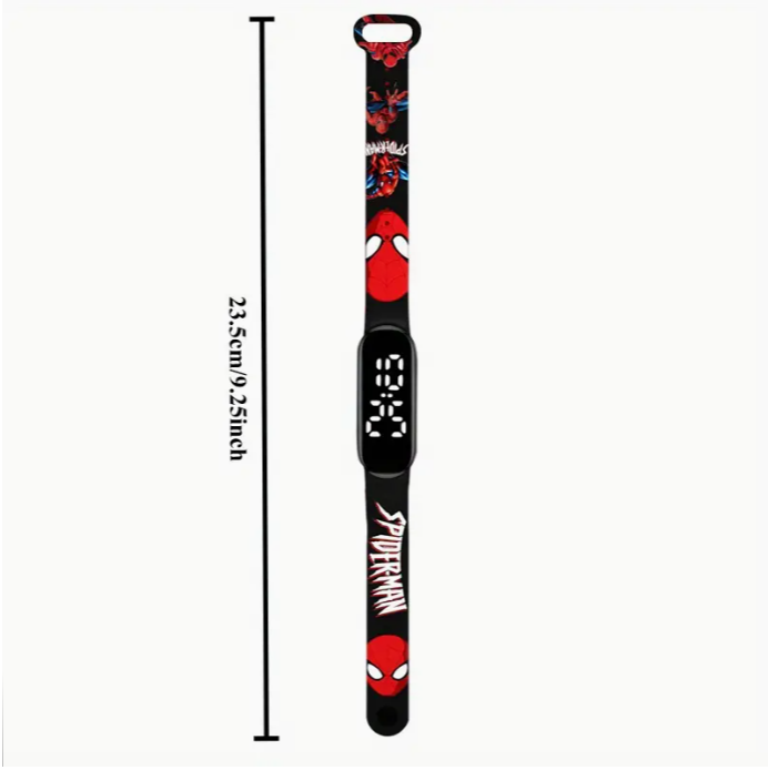 Pókember mintás LED karóra - csomag