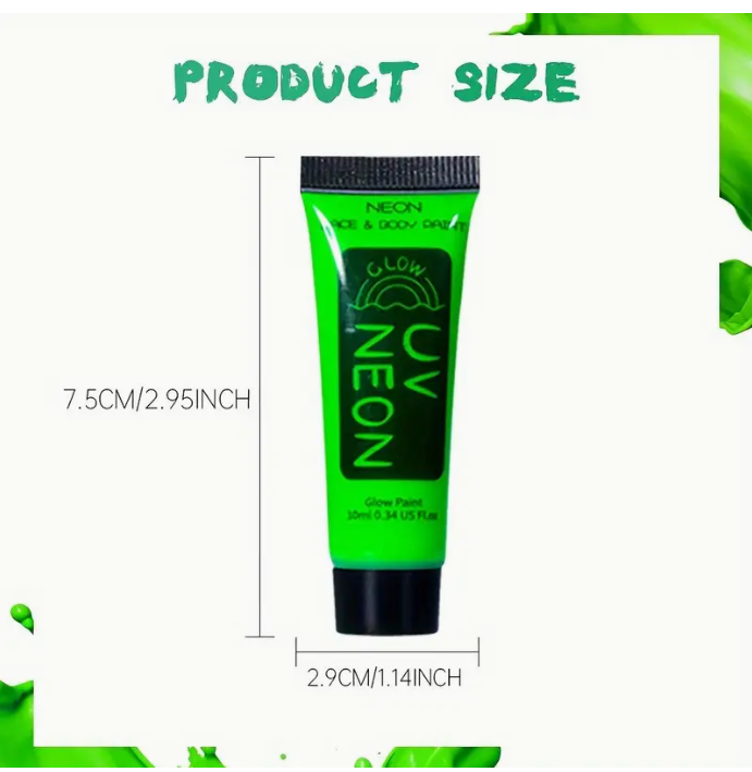 UV Neon festék arcra és testre