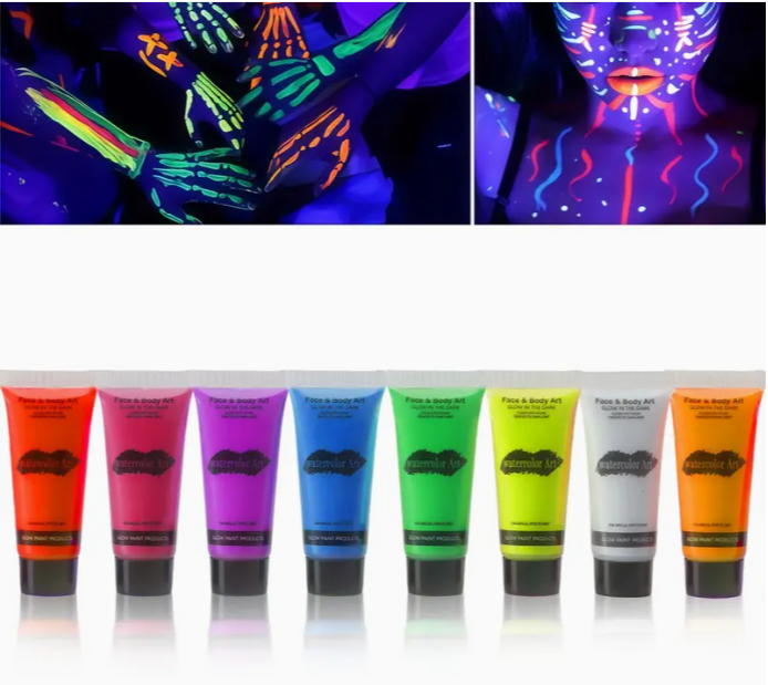 UV Neon festék használat közben