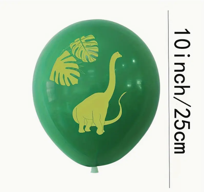 Zöld dínós lufi 25cm