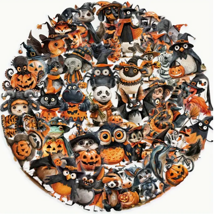Halloween mintás matrica pakk - fő kép