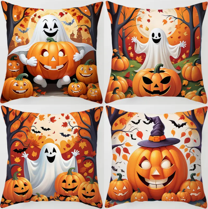 Halloween párnahuzat minták