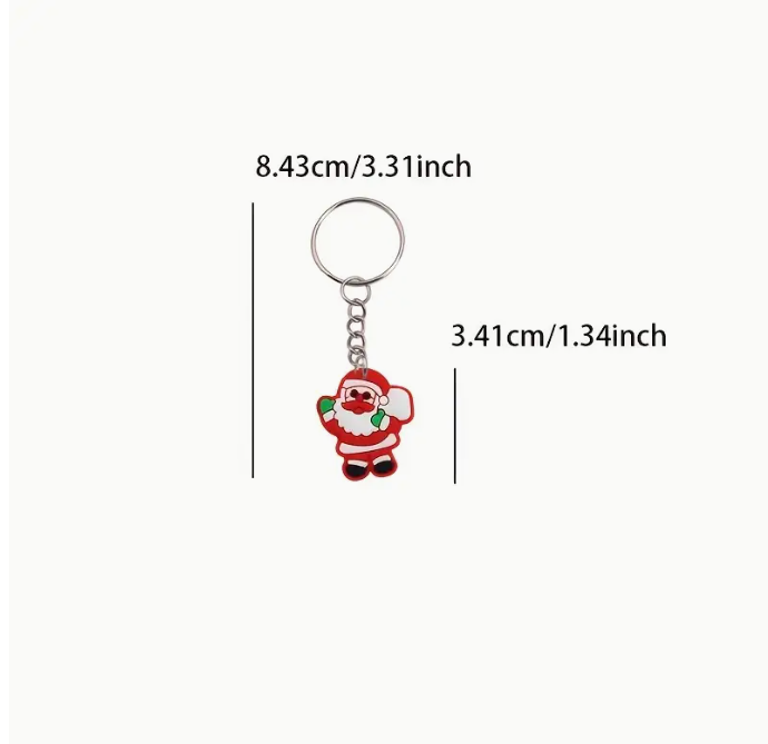 Karácsonyi szilikon kulcstartó - fő kép