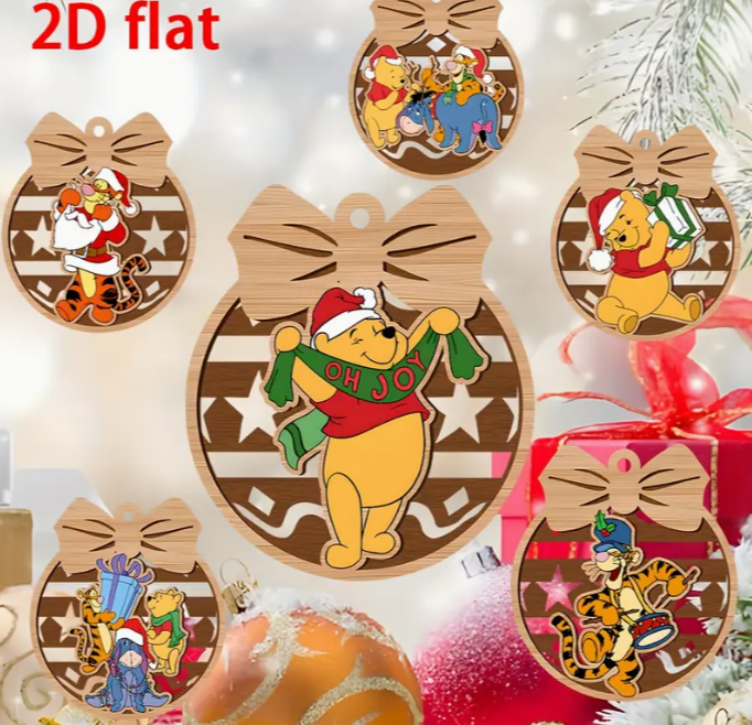 Micimackó és barátai fa díszek