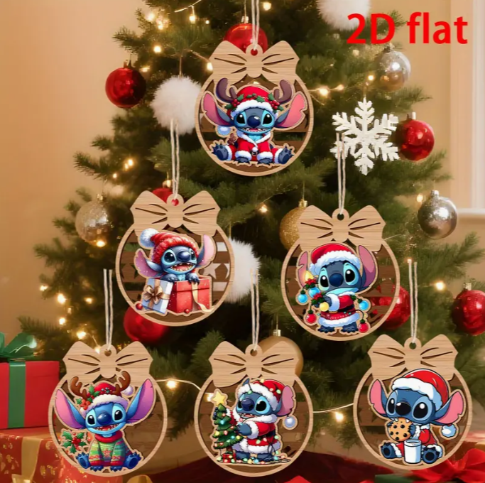 Lilo és Stitch karácsonyfadísz szett - fő kép