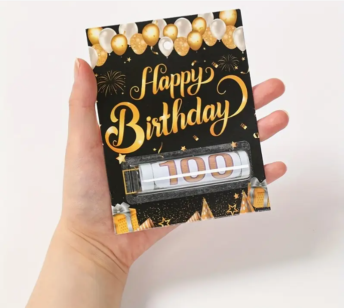 Happy Birthday ajándékkártya dizájn