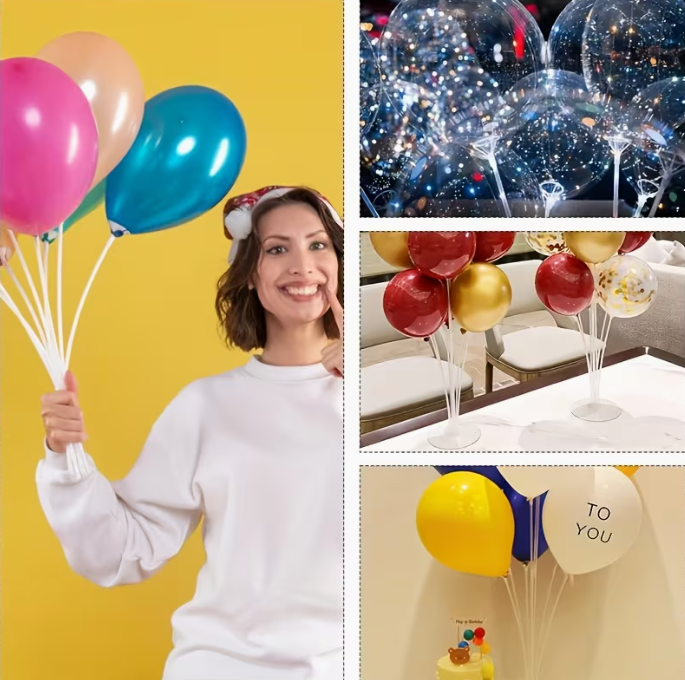 Átlátszó lufi tartó pálca