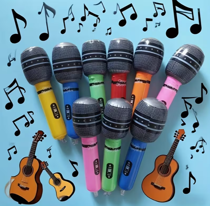 Felfújható mikrofon több színben