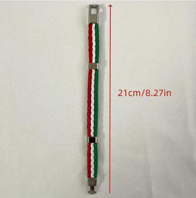 Trikolór karkötő viselet