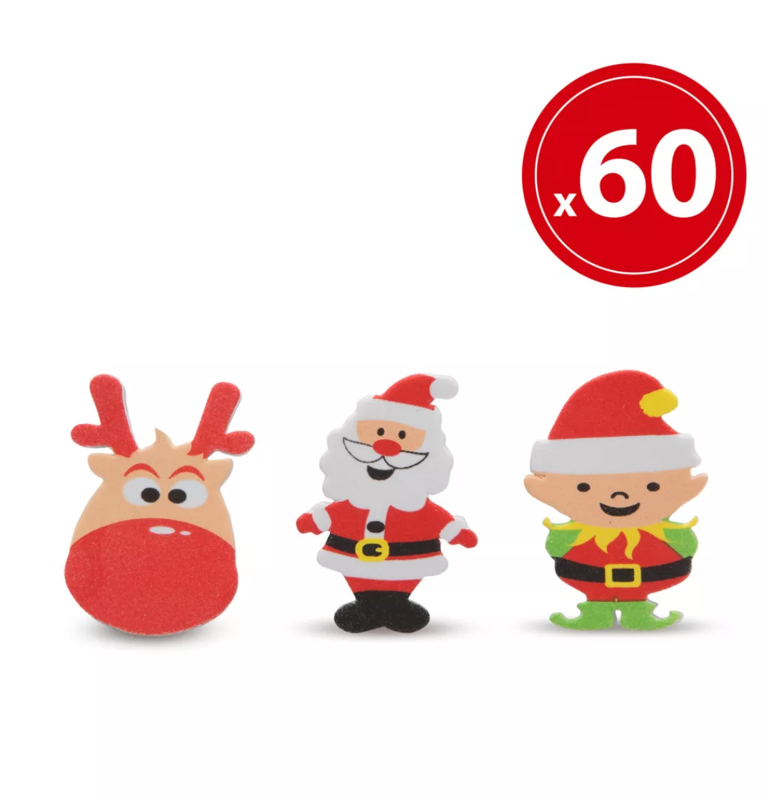 Karácsonyi habmatricák csomagolva