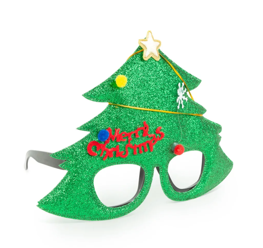 Karácsonyi party szemüveg közelről