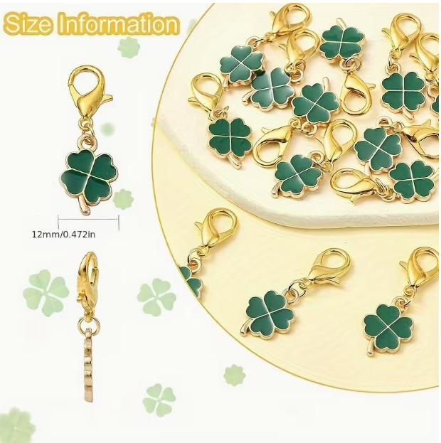 Szerencsehozó lóhere charm - ajándék ötlet