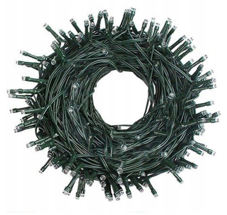 Retró színes karácsonyi fényfüzér - termékkép