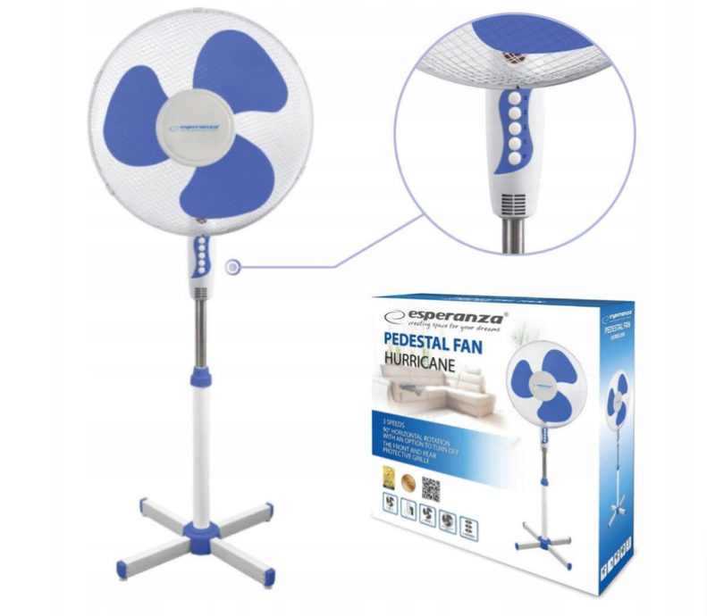 Álló ventilátor – oszcilláló padlóventilátor