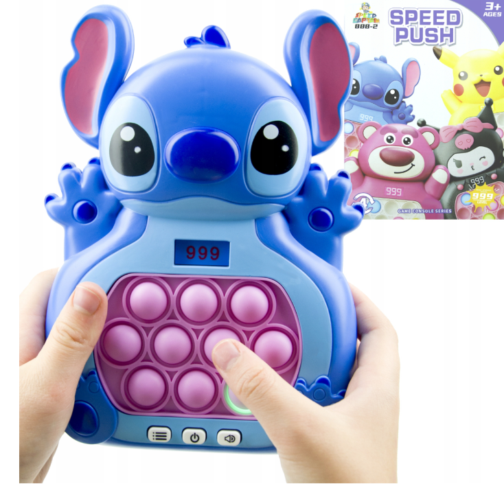 Elektronikus Pop It arcade konzol Stitch