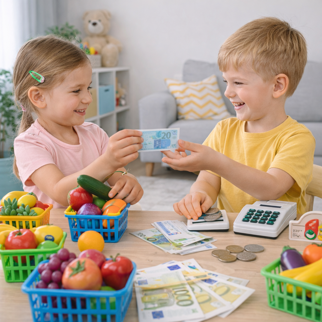 Játék euró bankjegyek