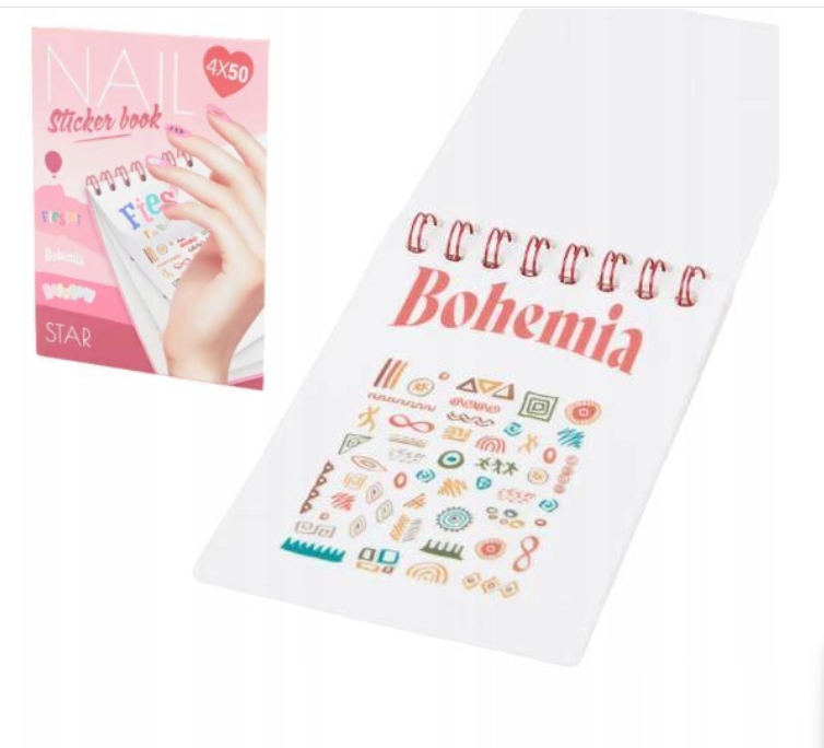 Körömdíszítő matricák változatos mintákkal