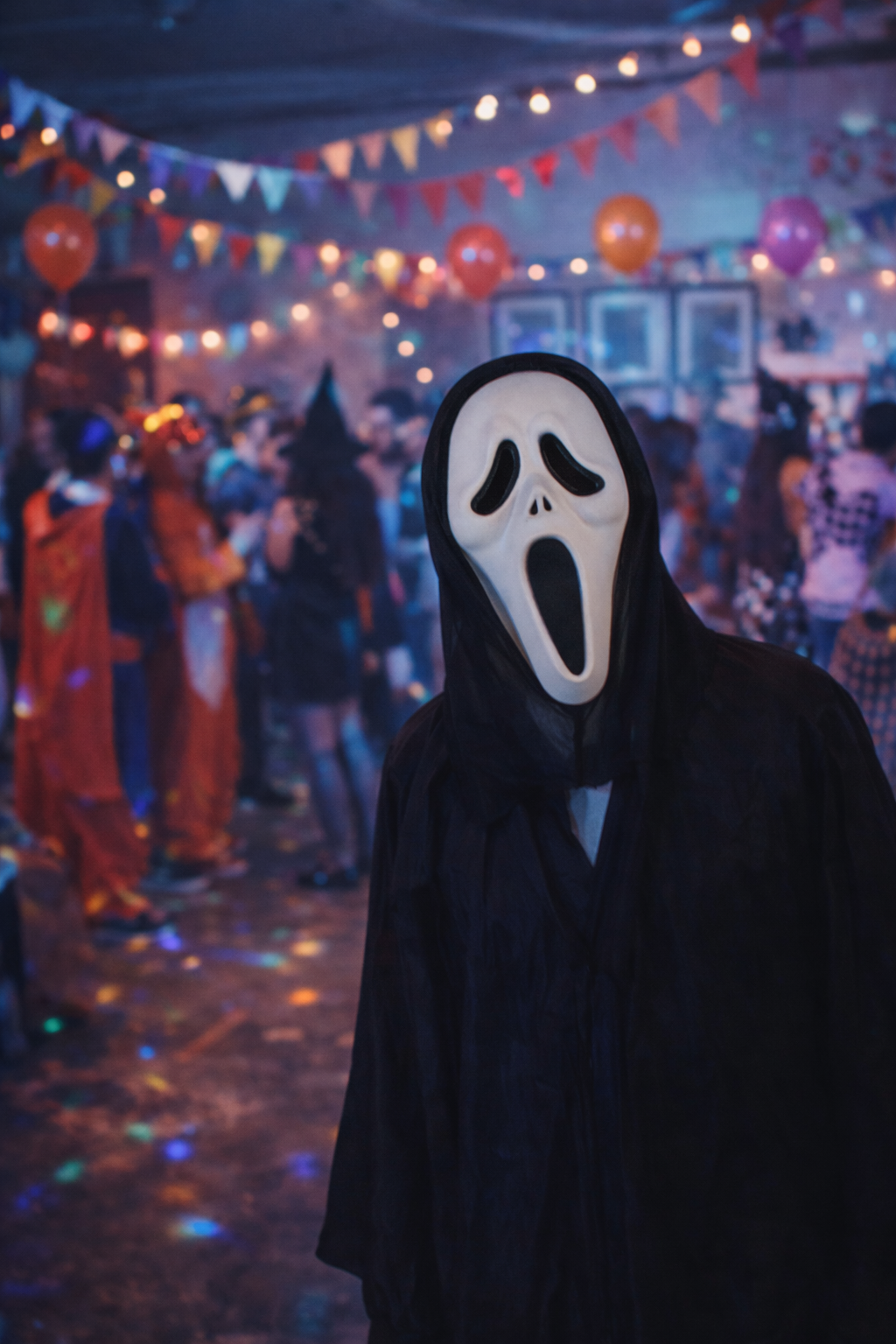 Sikoly maszk kapucnival