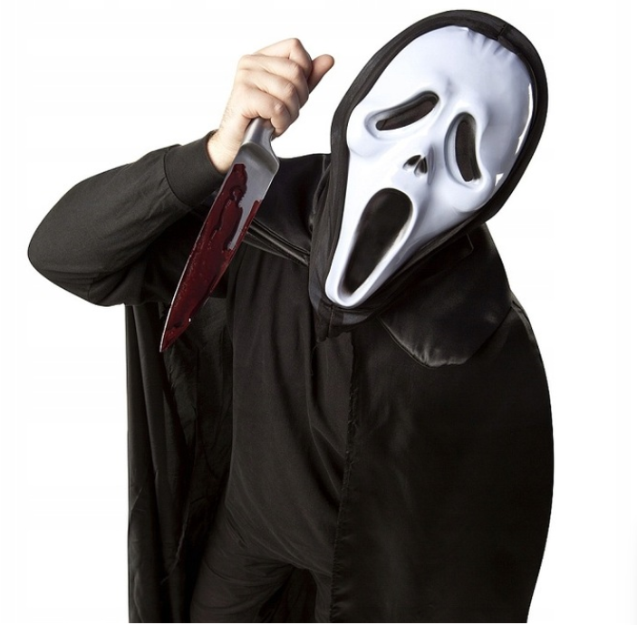 Sikoly maszk oldalnézet