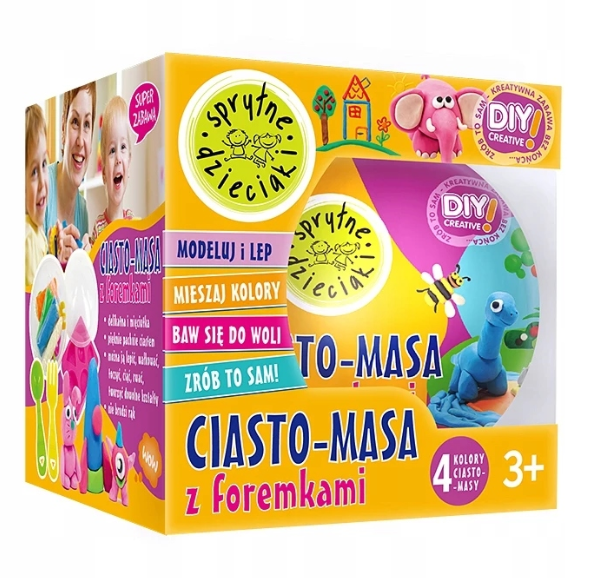 4 színű habszivacs gyurma