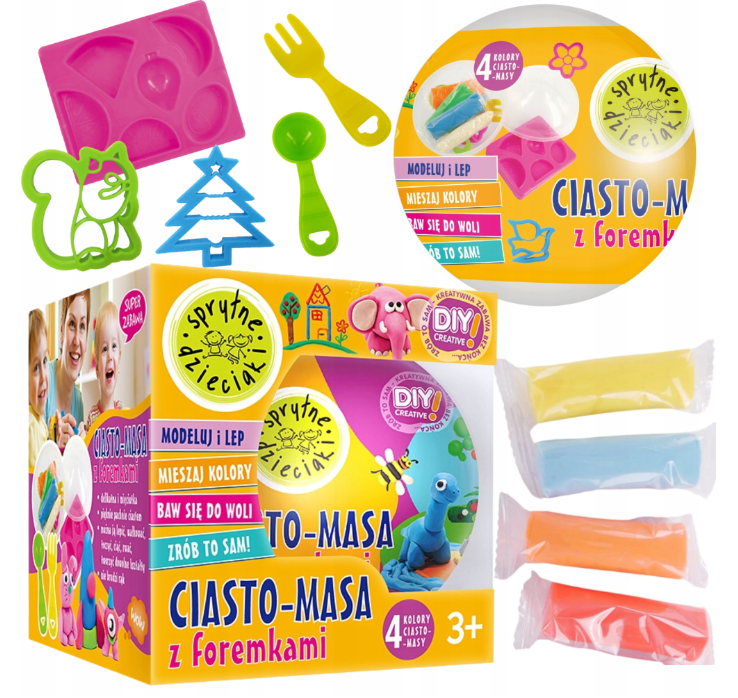 Gyurma készlet műanyag gömbben