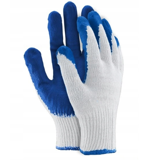 Latex bevonatos munkavédelmi kesztyű használat közben