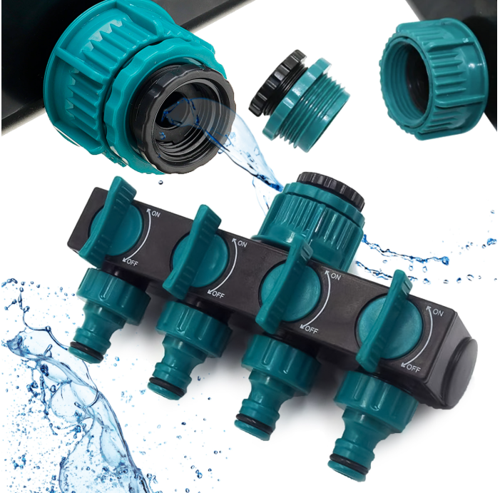 4 ágú kerti csap elosztó csatlakoztatása