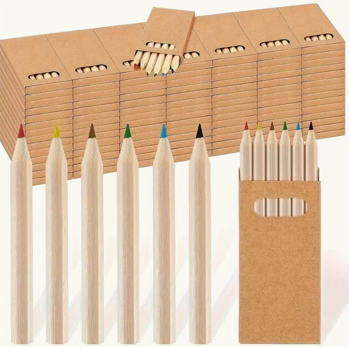 Mini színes ceruzák pasztell színekben