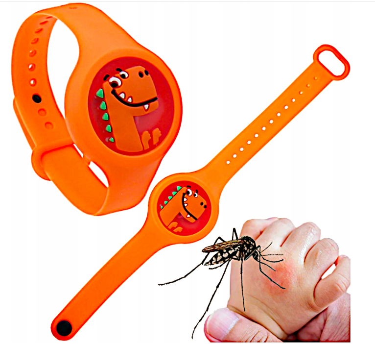 Gyermek szilikon karkötő citronella illattal