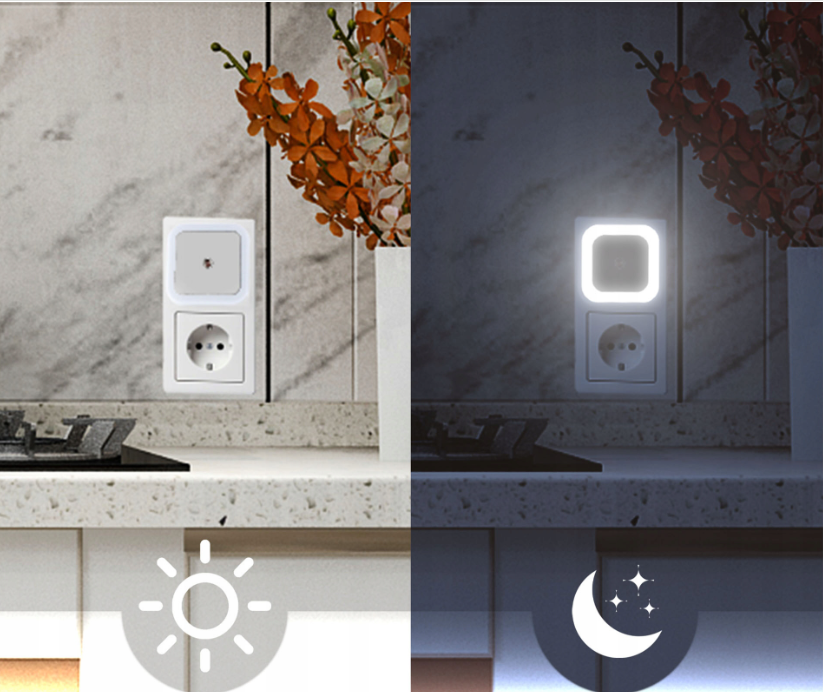 Szürkületérzékelős éjszakai lámpa