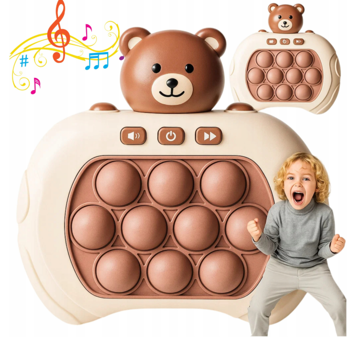 Elektronikus Pop It mackó játék