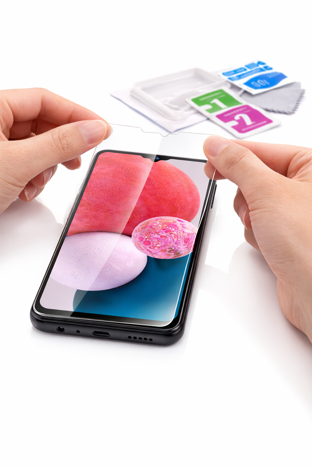 Galaxy A13 kijelzővédő üveg csomag