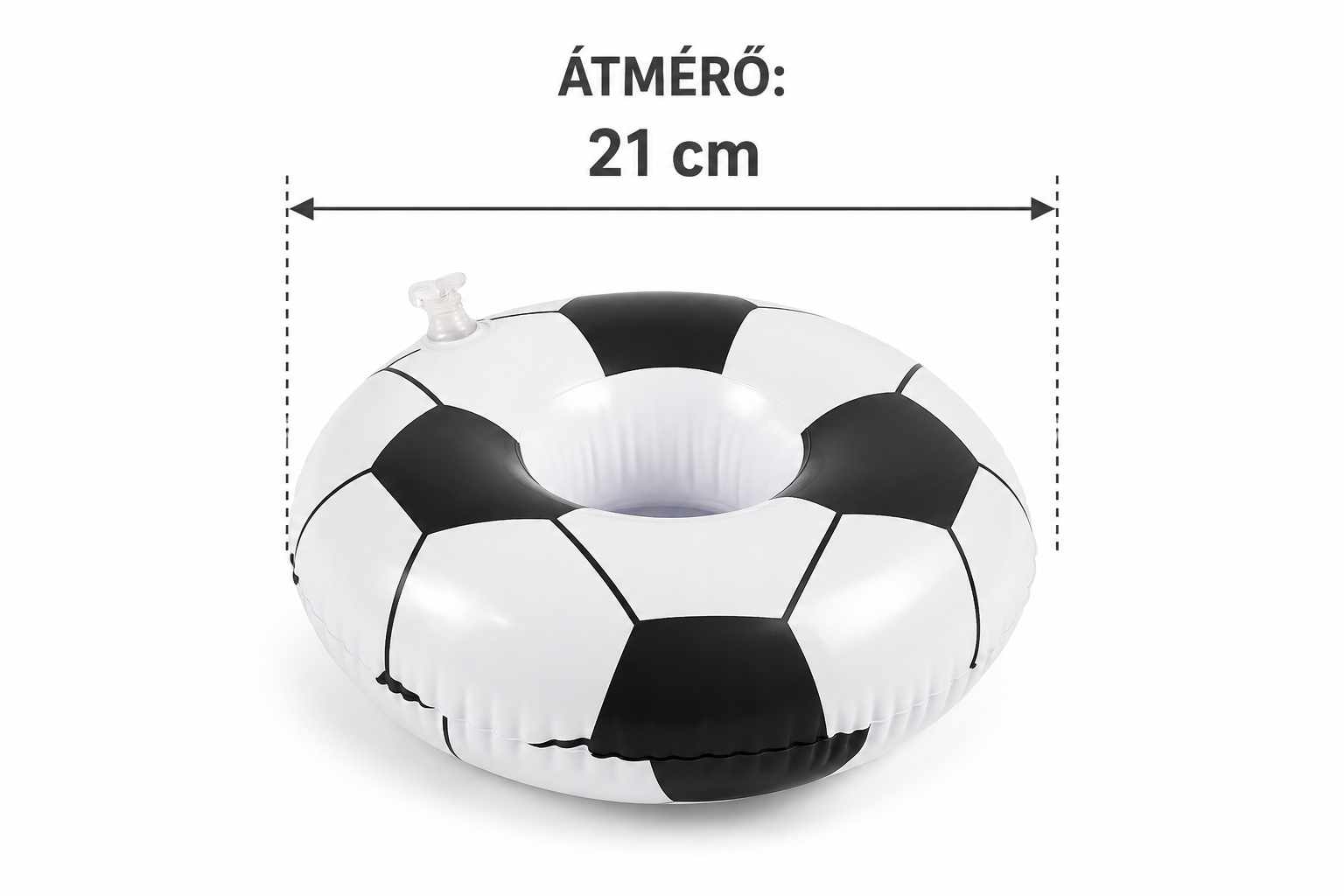 21 cm átmérőjű focilabda pohártartó
