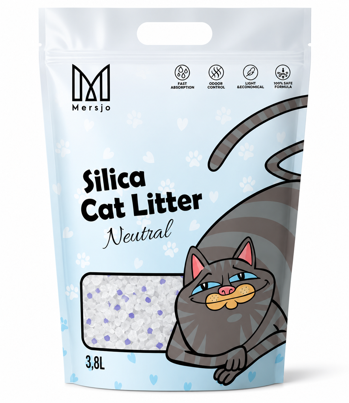 3,8 literes szilikonos macskaalom