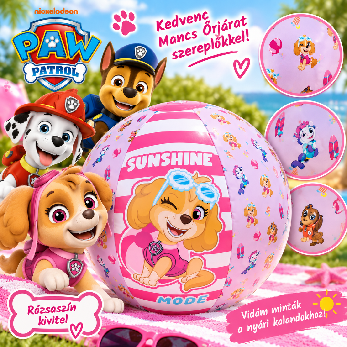 PAW Patrol Mancs Őrjárat mintás strandlabda