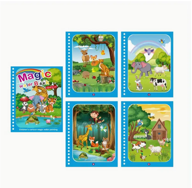 Vízfestő könyv használat közben