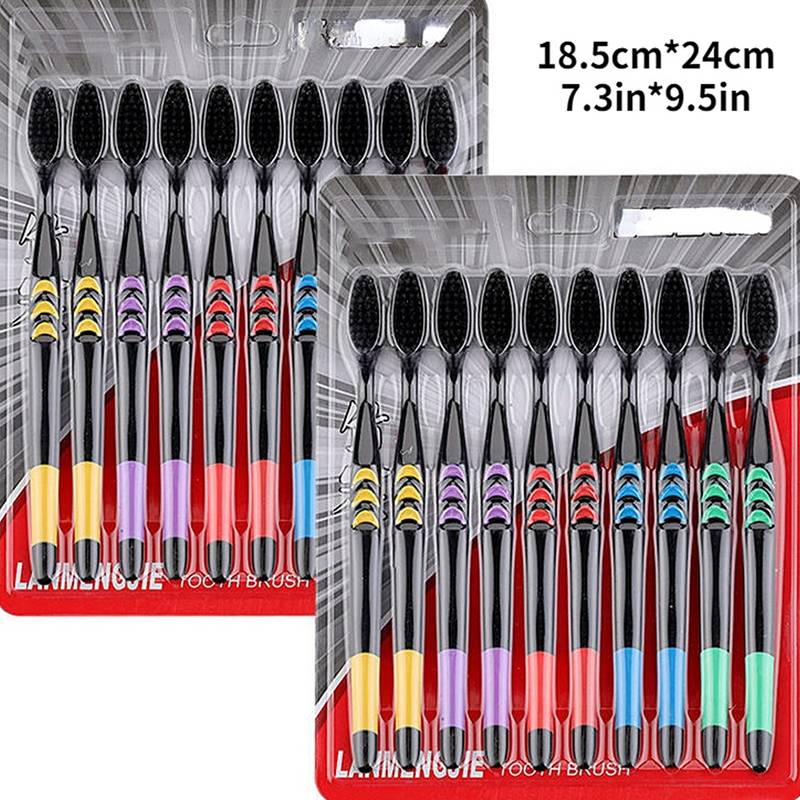 Puha sörtéjű fogkefe közelről