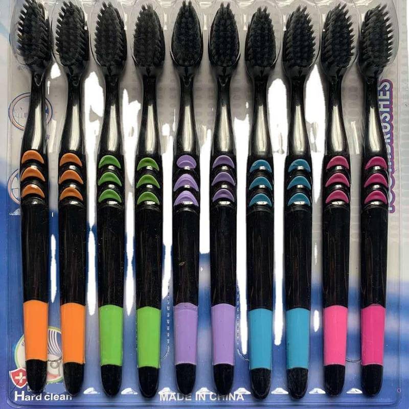 Puha sörtéjű fogkefe készlet 10 db