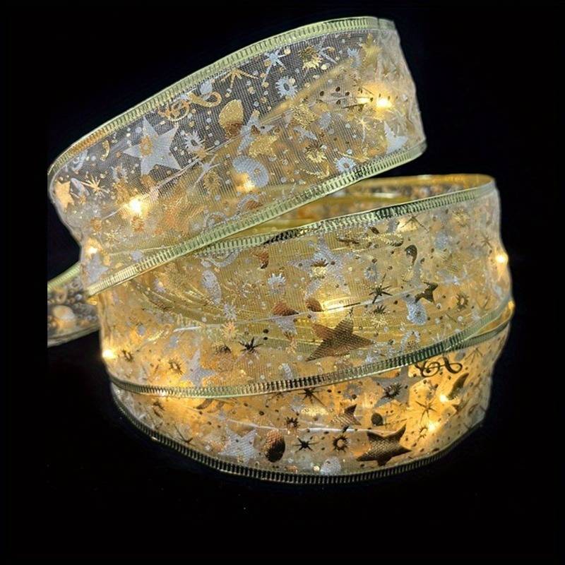 LED-es karácsonyi szalag használat közben