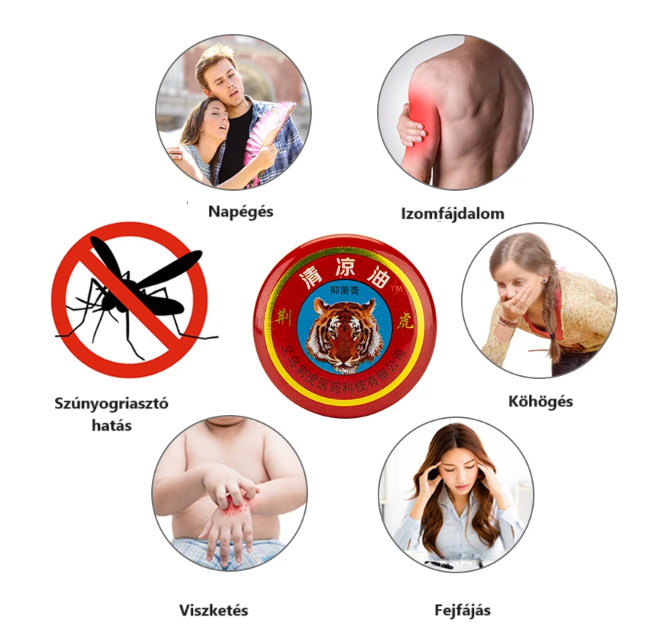 Kínai gyógynövényes balzsam tégely